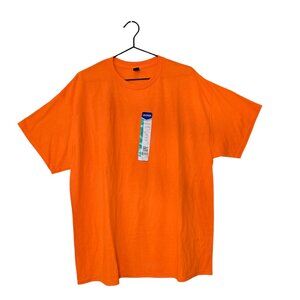 Gildan Orange Short Sleeve Heavy Cotton Adult Tee T-Shirt Size XL NWT